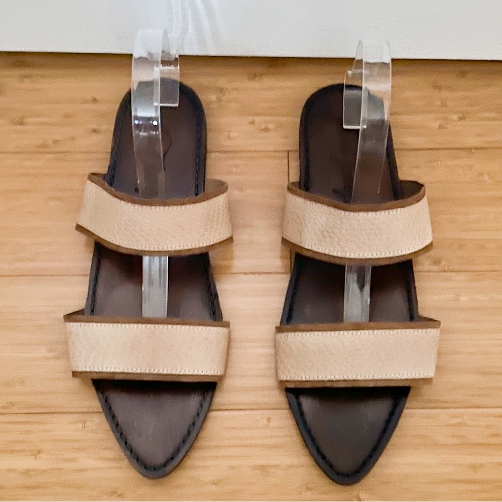Free People Tan and Brown Sandals